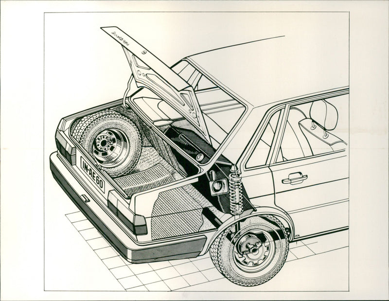 Audi 80 - Vintage Photograph