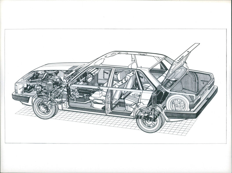 Audi 80 - Vintage Photograph