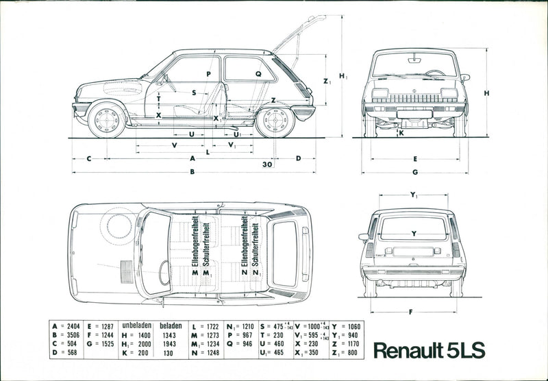 Renault 5 LS - Vintage Photograph