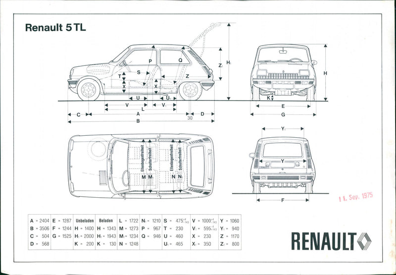 Renault 5 TL - Vintage Photograph