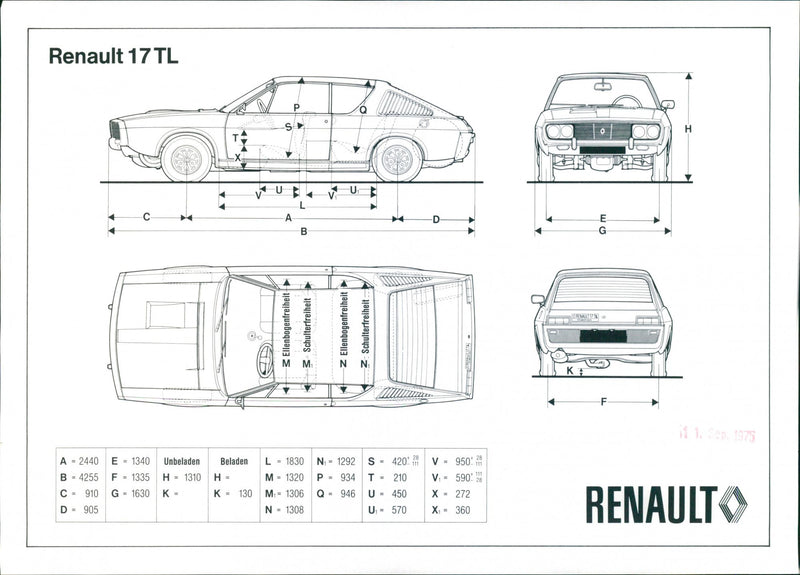 Renault 17 TL - Vintage Photograph