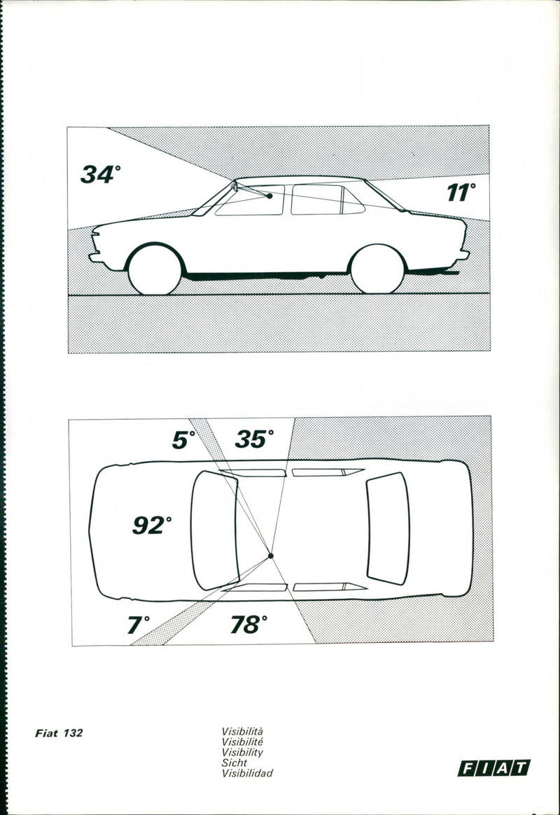 1972 Fiat 132 Visibility - Vintage Photograph