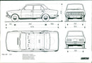 Fiat 132 1600 Special External Dimensions - Vintage Photograph