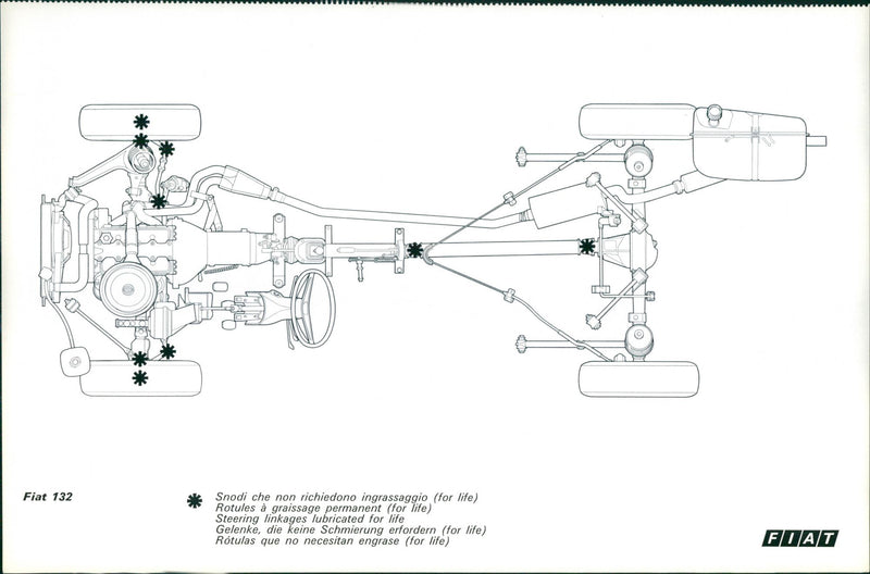 Fiat 132 - Vintage Photograph