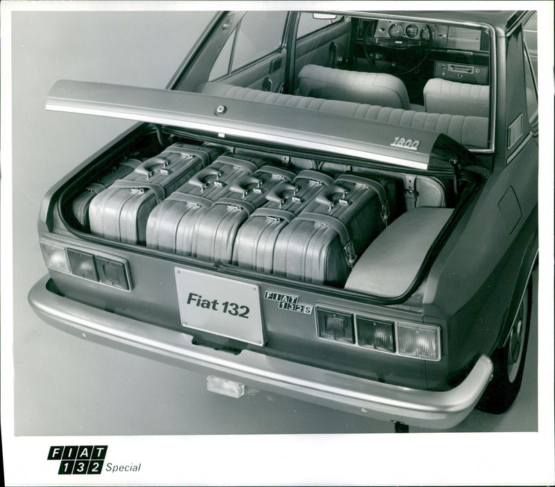 1972 Fiat 132 Special Luggage Compartment - Vintage Photograph