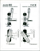 Audi 80 and Model X - Vintage Photograph