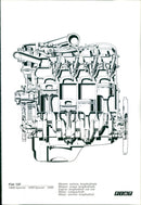 Fiat132 Special Engine - Vintage Photograph