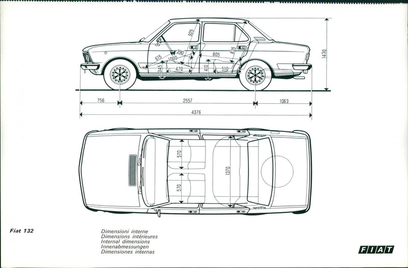 Fiat 132 - Vintage Photograph