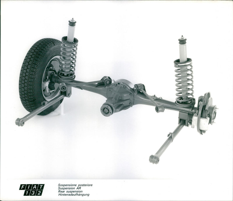 Fiat 132 Rear Suspension - Vintage Photograph