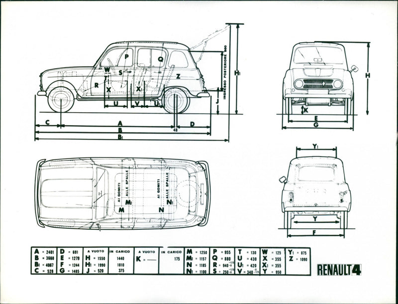 Renault 4 - Vintage Photograph