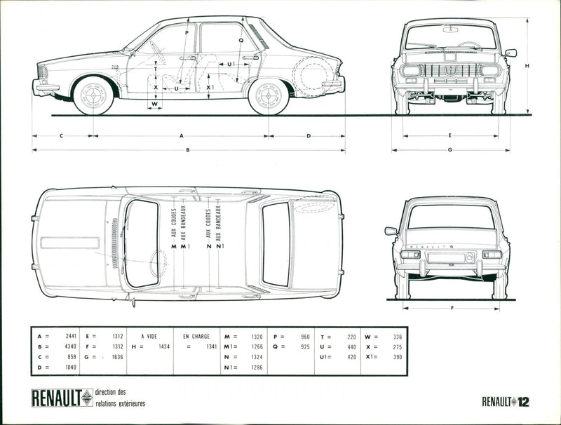 Renault 12 - Vintage Photograph