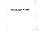 Renault Alpine A310 V6. - Vintage Photograph