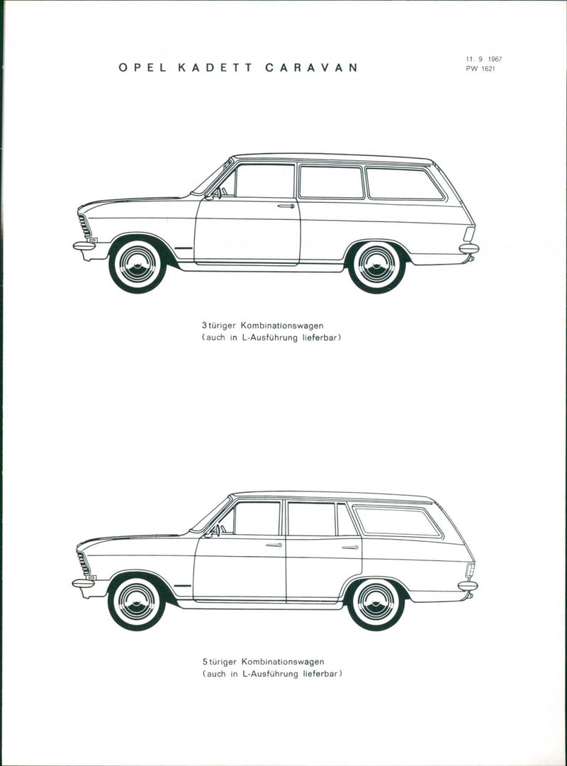 Opel Kadett Caravan - Vintage Photograph