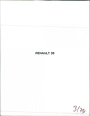 Renault 20 - Vintage Photograph