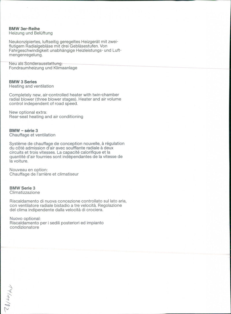 BMW 3-Series - Vintage Photograph