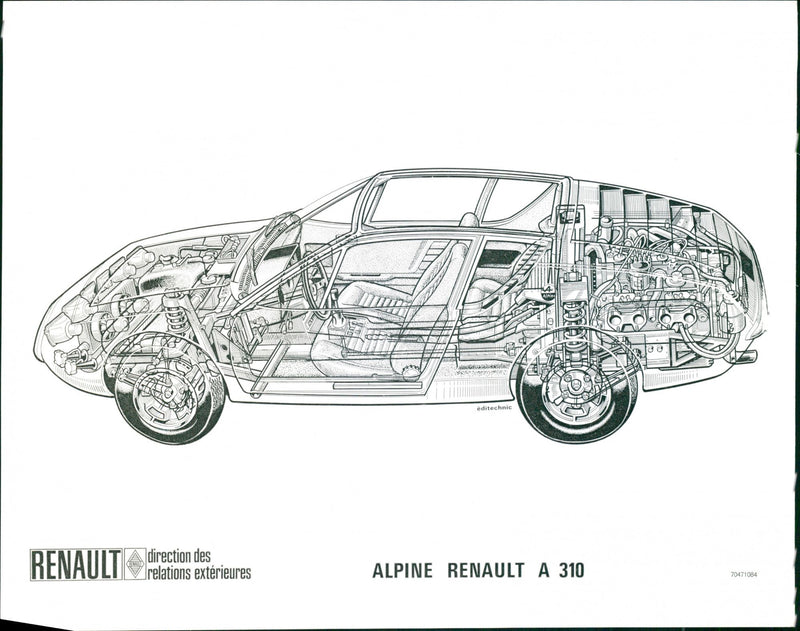 Alpine Renault A310 - Vintage Photograph