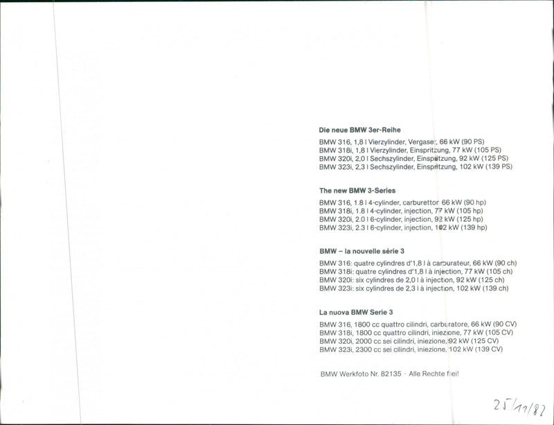 BMW 3-Series - Vintage Photograph