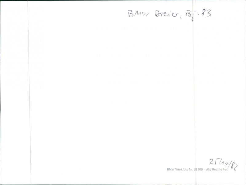 BMW 3-Series - Vintage Photograph