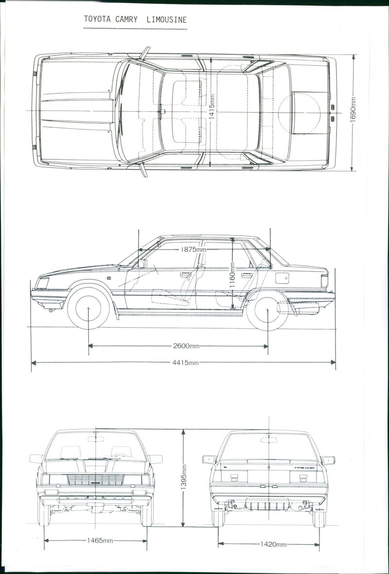 Toyota Camry Limousine - Vintage Photograph