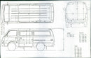 A sketch of  Toyota Lite-Ace body - Vintage Photograph