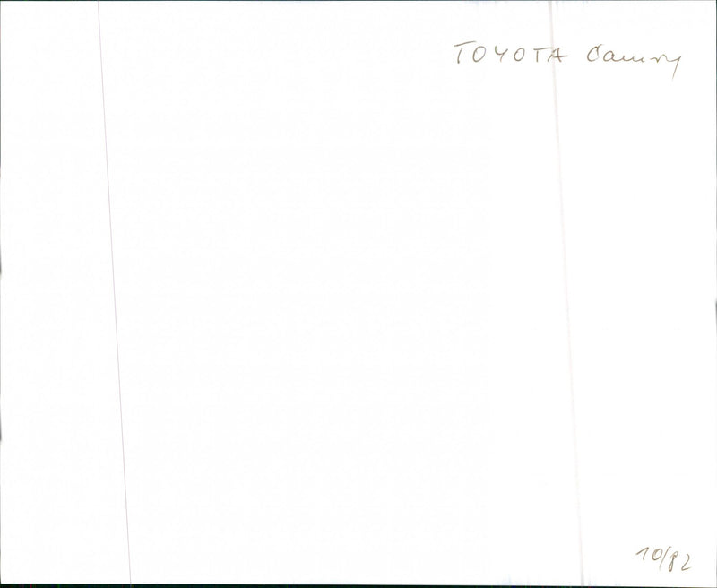 Toyota Camry - Vintage Photograph