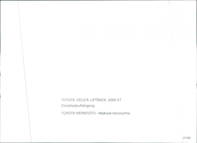 Toyota Celica. - Vintage Photograph