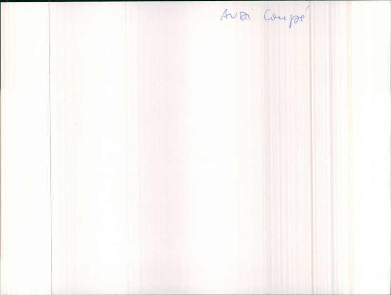 Audi Coupe - Vintage Photograph