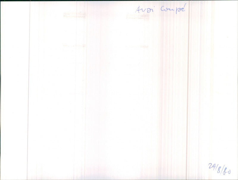 Audi Coupe - Vintage Photograph