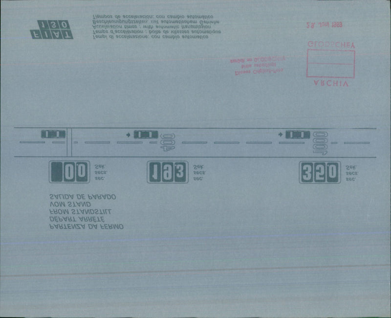 Fiat 30 acceleration times with an automatic transmission - Vintage Photograph