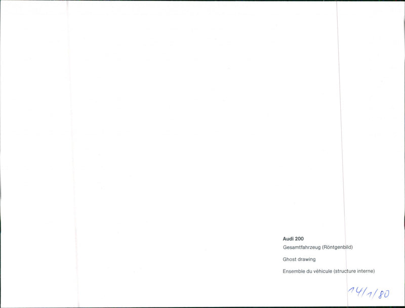 Audi 200 - Vintage Photograph