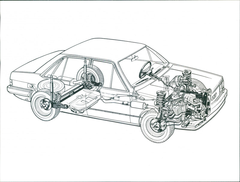 Audi 200 - Vintage Photograph