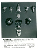 Rover 'Viking Ship' badges - Vintage Photograph