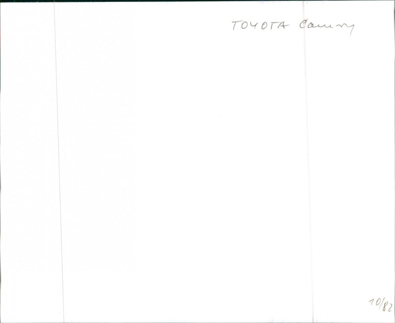 Toyota Camry - Vintage Photograph