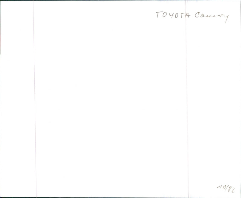 Toyota Camry - Vintage Photograph