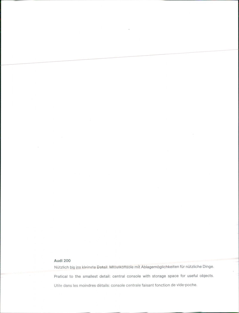 Audi 200 - Vintage Photograph