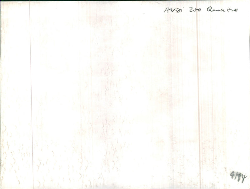 Audi 200 Quattro - Vintage Photograph