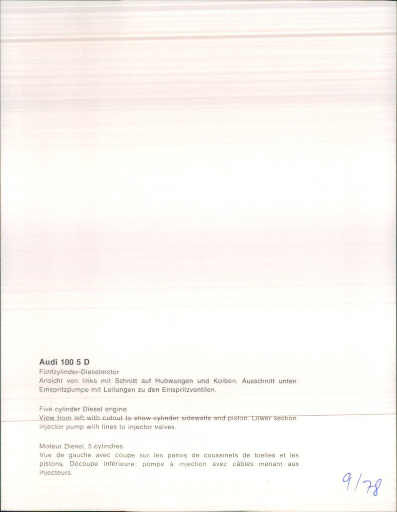 Audi 100 5 D - Vintage Photograph