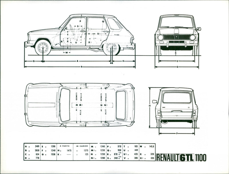 Renault 6TL 1100 - Vintage Photograph