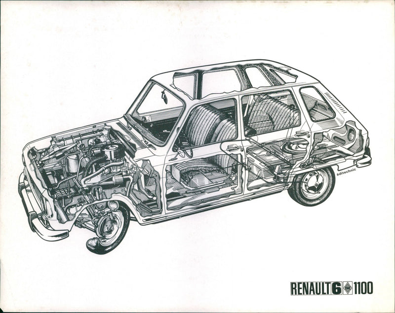 Renault 6 1100 - Vintage Photograph