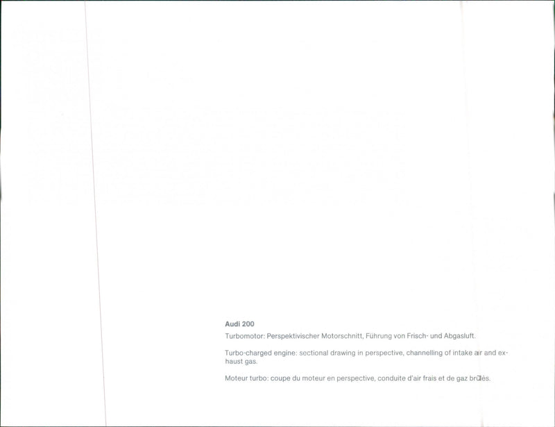 Audi 200 - Vintage Photograph