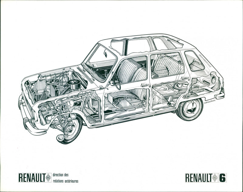 Renault 6 - Vintage Photograph