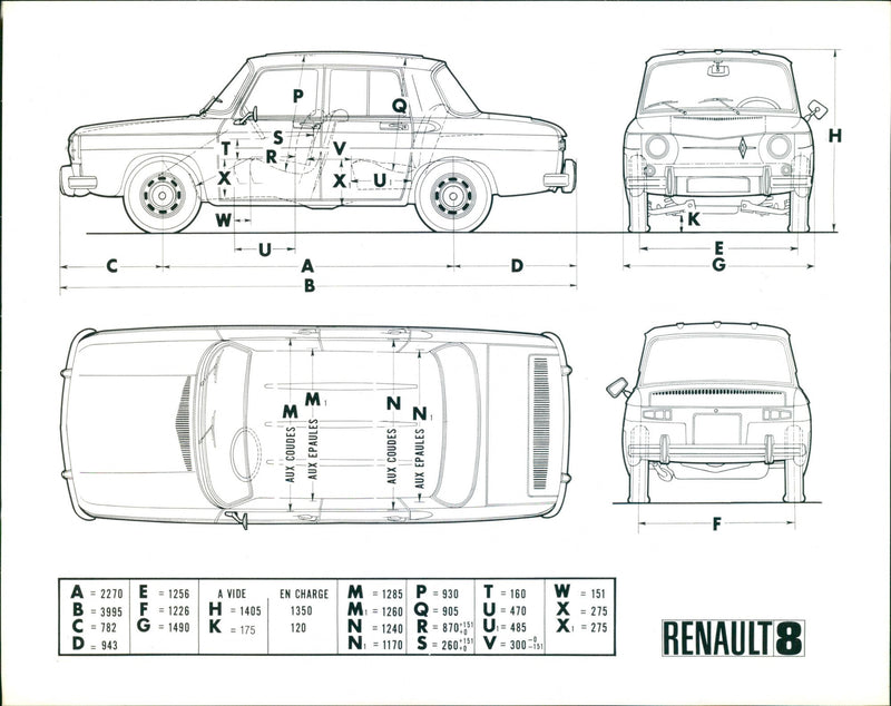 Renault 8 - Vintage Photograph