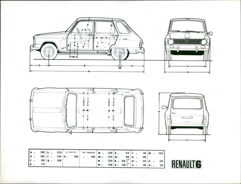 Renault 6 - Vintage Photograph