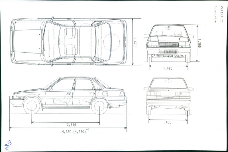 Toyota Carina II - Vintage Photograph