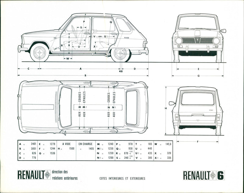 Renault 6 - Vintage Photograph