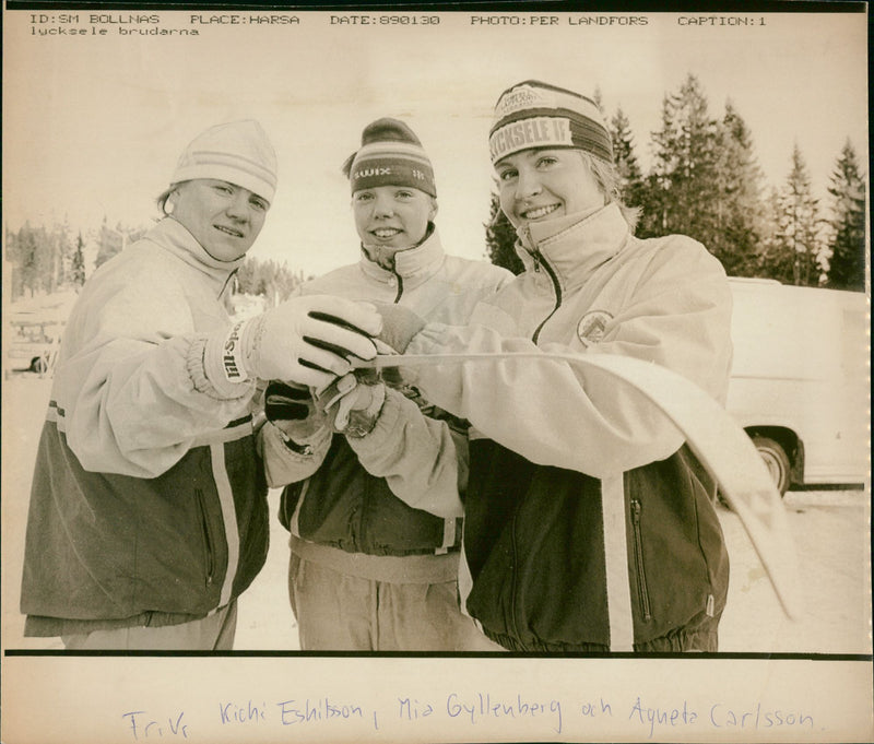 Kicki Eskilsson, Mia Gyllenberg & Agneta Carlsson - Vintage Photograph