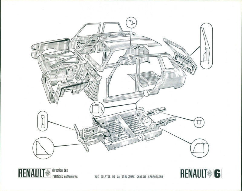 Renault 6 - Vintage Photograph