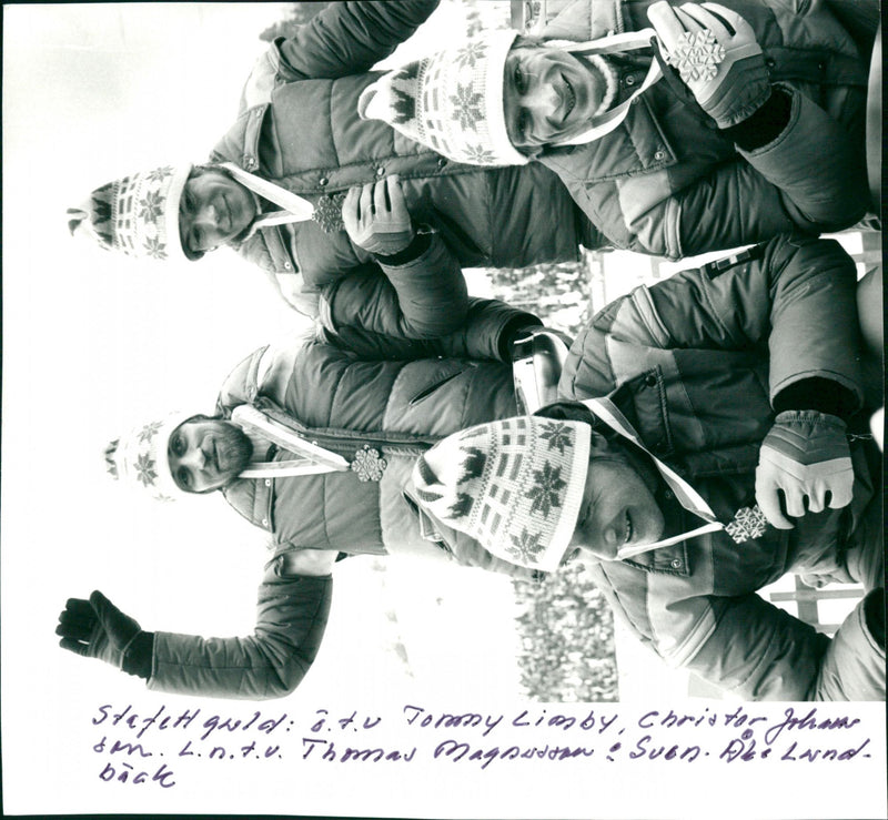 Tommy Limby, Christer Johansson, Thomas Magnusson & Sven-Åke Landbäck - Vintage Photograph