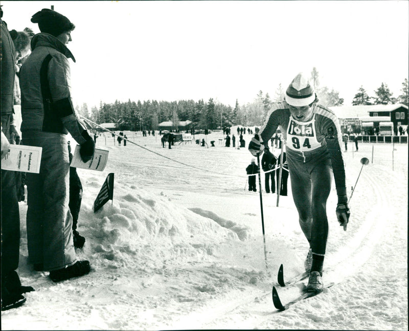 Skis - Vintage Photograph