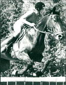 Yvonne Granström jumps Pascal - Vintage Photograph